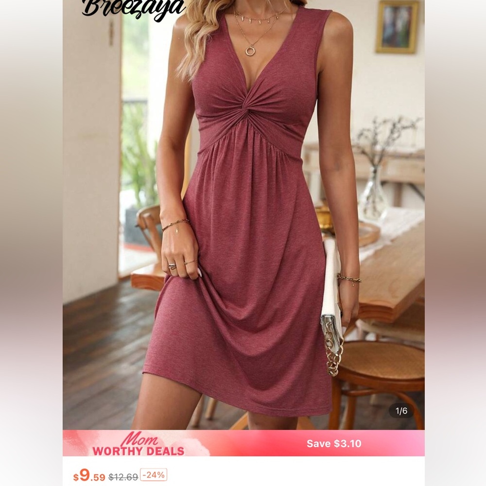 Elegant Maroon Dress